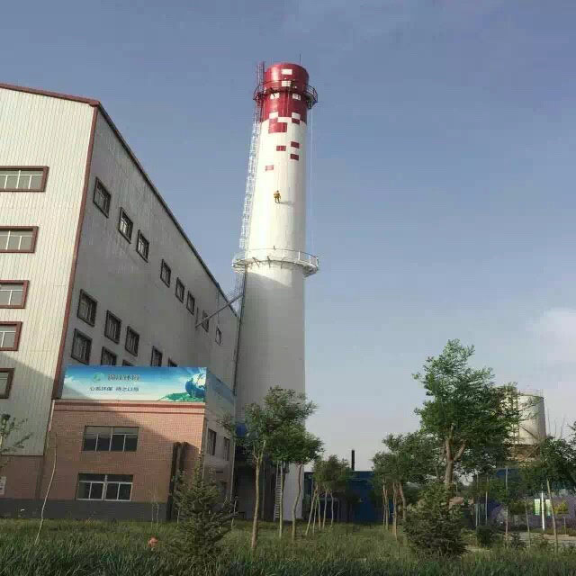 杭州萧山垃圾电厂烟囱彩绘工程